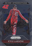 AUTOGRAPHED Kyle Larson 2016 Panini Prizm DRIVER INTRODUCTIONS (#42 Target Team) Chip Ganassi Racing Sprint Cup Series Signed NASCAR Collectible Trading Card with COA