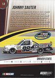 AUTOGRAPHED Johnny Sauter 2015 Press Pass Racing Cup Chase Edition (#98 Extant Toyota Tundra) Camping World Truck Series Insert Signed NASCAR Collectible Trading Card with COA #37/75