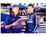 2X AUTOGRAPHED 2012 Carl Edwards & Bob Osborne #60 Fastenal Racing (Garage Area) Signed NASCAR 8X10 Inch Photo with COA
