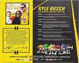 AUTOGRAPHED 2018 Kyle Busch #18 M&Ms Toyota Team (Joe Gibbs Racing) Monster Cup Series Signed Collectible Picture 8X10 Inch NASCAR Hero Card Photo with COA