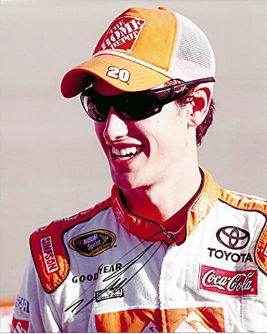 AUTOGRAPHED 2011 Joey Logano #20 The Home Depot Racing (Pit Road Qualifying) Gibbs Signed 8X10 NASCAR Glossy Photo with COA