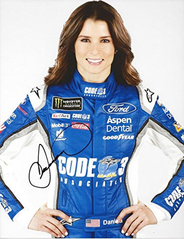 AUTOGRAPHED 2017 Danica Patrick #10 Code 3 Associates Racing MEDIA DAY POSE (Monster Energy Cup Series) Stewart-Haas Team FINAL SEASON Signed Collectible Picture NASCAR 9X11 Inch Glossy Photo with COA