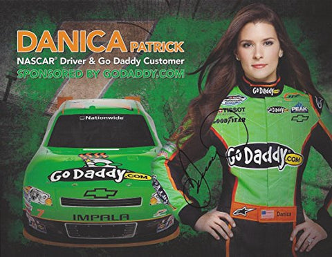 AUTOGRAPHED 2011 Danica Patrick #7 GoDaddy Team ROOKIE SEASON (Jr Motorsports) Nationwide Series Signed Collectible Picture NASCAR 9X11 Inch Hero Card Photo with COA