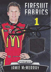 AUTOGRAPHED Jamie McMurray 2016 Panini Prizm Racing FIRESUIT FABRICS (Race-Used Firesuit) #1 McDonalds Team Ganassi Racing Insert Signed NASCAR Collectible Trading Card with COA #113/149