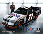 AUTOGRAPHED 2009 Sam Hornish Jr. #77 Mobil 1 Racing Signed 8X10 NASCAR Photo Hero Card with COA