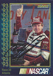 AUTOGRAPHED Bill Elliott 1993 Maxx Racing (#9 Budweiser Team) RACE WIN VICTORY LANE Winston Cup Series Vintage Chrome Signed NASCAR Collectible Trading Card with COA