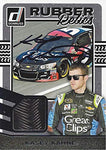 AUTOGRAPHED Kasey Kahne 2017 Panini Donruss Racing RUBBER RELICS (Race-Used Tire) #5 Great Clips Team Hendrick Motorsports Insert Signed NASCAR Collectible Trading Card with COA