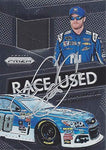AUTOGRAPHED Dale Earnhardt Jr. 2016 Panini Prizm Racing RACE-USED TIRE (#88 Nationwide Team) Hendrick Motorsports Chrome Insert Signed NASCAR Collectible Trading Card with COA