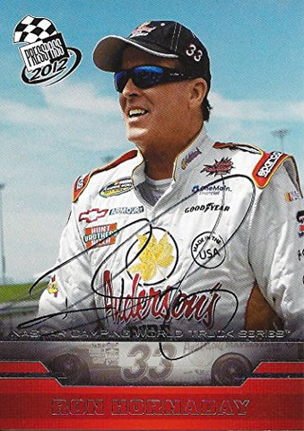 AUTOGRAPHED Ron Hornaday 2012 Press Pass Racing (#33 Andersons Maple Syrup) Camping World Truck Series Signed Collectible NASCAR Trading Card with COA