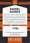AUTOGRAPHED Daniel Suarez 2018 Panini Donruss Racing RACE KINGS (#19 Arris Toyota Team) Monster Cup Series Signed NASCAR Collectible Trading Card with COA