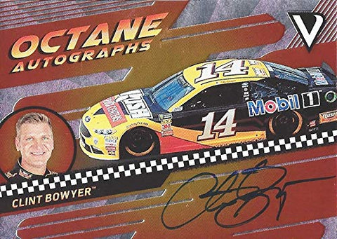 AUTOGRAPHED Clint Bowyer 2018 Panini Victory Lane Racing OCTANE AUTOGRAPHS (#14 Rush Truck Centers) Monster Energy Cup Series Signed Collectible NASCAR Trading Card #026/125