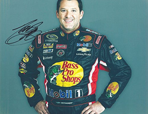 AUTOGRAPHED 2015 Tony Stewart #14 Bass Pro Shops Racing (Stewart-Haas Team) Media Day Pose 9X11 Signed Picture NASCAR Glossy Photo with COA