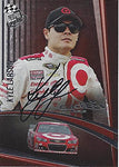 AUTOGRAPHED Kyle Larson 2015 Press Pass CUP CHASE EDITION (#42 Target Team) Chip Ganassi Racing Sprint Cup Series Chrome Insert Signed NASCAR Collectible Trading Card with COA