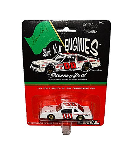 AUTOGRAPHED 1983-84 Sam Ard #00 Thomas Brothers Country Ham BUSCH GRAND NATIONAL CHAMPION (Start Your Engines) Ertl 1/64 Scale Collectible NASCAR Diecast with COA