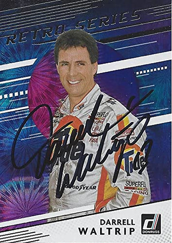 AUTOGRAPHED Darrell Waltrip 2021 Panini Donruss Racing RETRO SERIES (#17 Tide Team) Insert Signed Collectible NASCAR Trading Card with COA