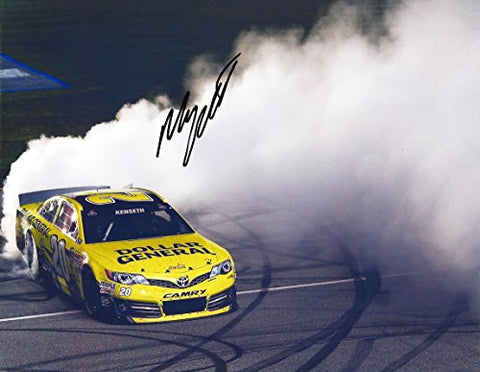 AUTOGRAPHED 2014 Matt Kenseth Dollar General Racing CHICAGOLAND WIN (Burnout) 9X11 Signed Picture NASCAR Glossy Photo with COA