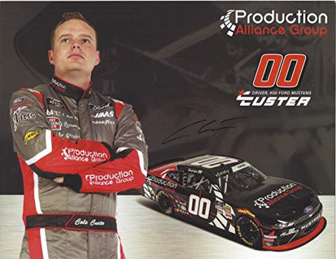 AUTOGRAPHED 2019 Cole Custer #00 Production Alliance Group Ford Mustang Team (Stewart-Haas Racing Xfinity Series Signed Collectible Picture 9X11 Inch NASCAR Hero Card Photo with COA
