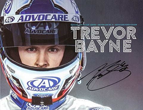 AUTOGRAPHED 2016 Trevor Bayne #6 Advocare Ford Racing (Team Roush) Sprint Cup Series Signed Picture NASCAR 9X11 Inch Hero Card Photo with COA