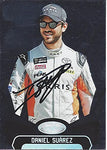 AUTOGRAPHED Daniel Suarez 2018 Panini Certified (#19 Arris Team) Joe Gibbs Racing Monster Cup Series Signed NASCAR Collectible Trading Card with COA