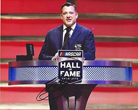 AUTOGRAPHED Tony Stewart 2020 NASCAR HALL OF FAME CEREMONY (Induction Speech) Charlotte, North Carolina Signed Collectible Picture 8X10 Inch NASCAR Glossy Photo with COA