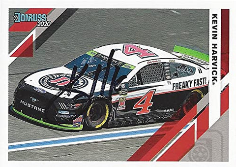 AUTOGRAPHED Kevin Harvick 2020 Panini Donruss PLAYOFFS CAR (#4 Jimmy Johns Team) Stewart-Haas Racing NASCAR Cup Series Signed Collectible Trading Card with COA