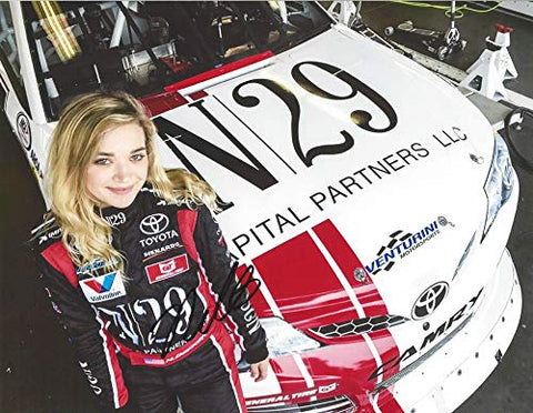 AUTOGRAPHED 2018 Natalie Decker #25 Toyota Camry Driver N29 CAPITAL PARTNERS (Venturini Motorsports) ARCA Series Signed Collectible Picture 9X11 Inch NASCAR Glossy Photo with COA