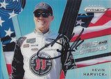 AUTOGRAPHED Kevin Harvick 2018 Panini Prizm STARS AND STRIPES (#4 Jimmy Johns Team) Stewart-Haas Racing Rare Prizm Insert Signed NASCAR Collectible Trading Card with COA
