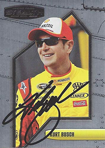 AUTOGRAPHED Kurt Busch 2011 Press Pass Stealth Racing (#22 Shell Pennzoil Driver) Team Penske Sprint Cup Series Signed NASCAR Collectible Trading Card with COA