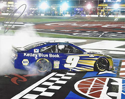 AUTOGRAPHED 2020 Chase Elliott #9 Kelley Blue Book Racing CHARLOTTE ALSCO 500 RACE WIN (Victory Burnout) Championship Season NASCAR Cup Series Signed Picture 8X10 Inch NASCAR Glossy Photo with COA