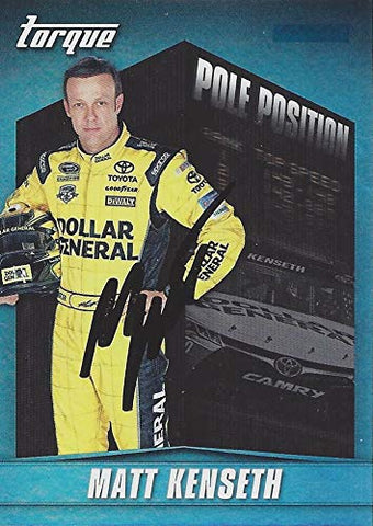 AUTOGRAPHED Matt Kenseth 2016 Panini Torque Racing POLE POSITION (#20 Dollar General Team) Insert Signed NASCAR Collectible Trading Card with COA