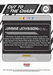 AUTOGRAPHED Jimmie Johnson 2017 Panini Donruss Racing CUT TO THE CHASE (#48 Lowes Team) Hendrick Motorsports Insert Signed NASCAR Collectible Trading Card with COA