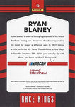 AUTOGRAPHED Ryan Blaney 2018 Panini Donruss Racing RACE KINGS (#21 Wood Brothers Team) Monster Cup Series Signed NASCAR Collectible Trading Card with COA