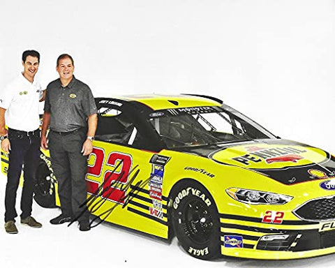 AUTOGRAPHED 2019 Joey Logano #22 Pennzoil Racing DARLINGTON THROWBACK (Steve Park Tribute) Team Penske Monster Cup Series Signed Picture 8X10 Inch NASCAR Glossy Photo with COA