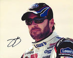 AUTOGRAPHED 2010 Jimmie Johnson #48 Lowes/Kobalt Tools Racing (Hendrick Motorsports) Pre-Race Pit Road 8X10 Inch Signed Picture NASCAR Glossy Photo with COA