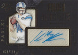 JAKE RUDOCK 2016 Panini Black Gold Football GOLDEN PROSPECTS SIGNATURES (Rookie Autograph) Detroit Lions Rare Signed Insert NFL Collectible Football Trading Card #081/199