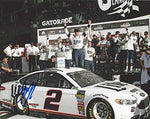 AUTOGRAPHED 2018 Brad Keselowski #2 Miller Lite Racing CLASH AT DAYTONA RACE WIN (Victory Lane Celebration) Team Penske Signed Collectible Picture NASCAR 8X10 Inch Glossy Photo with COA