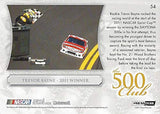 AUTOGRAPHED Trevor Bayne 2011 Press Pass Premium Racing THE 500 CLUB DAYTONA TROPHY (#21 Motorcraft Team) Wood Brothers Rookie Signed NASCAR Collectible Trading Card with COA