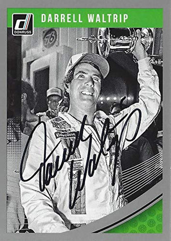 AUTOGRAPHED Darrell Waltrip 2019 Panini Donruss Racing VICTORY RACE WIN (#11 Mountain Dew Team) Winston Cup Series Signed Collectible NASCAR Trading Card with COA