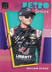 AUTOGRAPHED William Byron 2020 Panini Donruss Racing RETRO SERIES (#24 Liberty University) Hendrick Motorsports NASCAR Cup Series Insert Signed Collectible Trading Card with COA