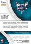 AUTOGRAPHED Nicolas Batum 2015-16 Panini Immaculate Collection IMMACULATE INK SIGNATURE (Charlotte Hornets) Rare Signed Insert NBA Collectible Basketball Trading Card #69/99