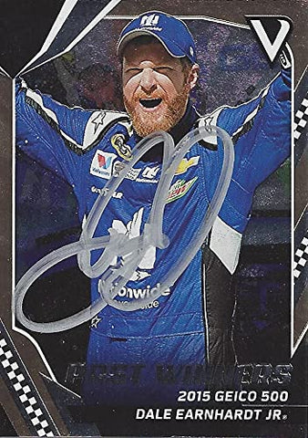 AUTOGRAPHED Dale Earnhardt Jr. 2018 Panini Victory Lane Racing PAST WINNERS (2015 Talladega Win) Hendrick Motorsports Signed NASCAR Collectible Trading Card with COA