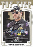 AUTOGRAPHED Jimmie Johnson 2020 Panini Donruss Racing TOP TIER (#48 Ally Team) Hendrick Motorsports NASCAR Cup Series Insert Signed Collectible Trading Card with COA