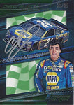 AUTOGRAPHED Chase Elliott 2017 Panini Torque Racing CLEAR VISION (#24 NAPA Auto Parts) Hendrick Motorsports Green Parallel Insert Signed Collectible NASCAR Trading Card #21/25 with COA and Toploader