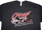 AUTOGRAPHED 2018 Natalie Decker #25 CHICAGOLAND SPEEDWAY RACE (Venturini Motorsports) ARCA Series Rare Custom & Limited Signed Collectible NASCAR Large Dark Gray Shirt with COA (1 of only 50 produced)