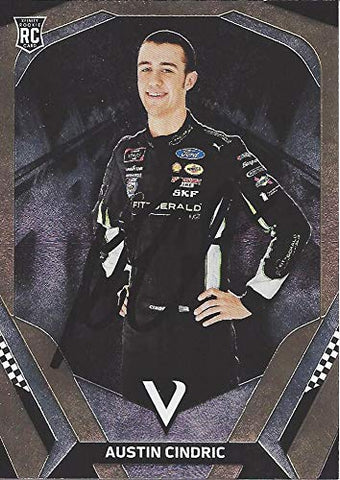 AUTOGRAPHED Austin Cindric 2018 Panini Victory Lane Racing OFFICIAL ROOKIE CARD (Fitzgerald Penske Team) Xfinity Series Signed NASCAR Collectible Trading Card with COA