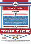 AUTOGRAPHED Chase Elliott 2018 Panini Donruss Racing TOP TIER (#9 NAPA Team) Hendrick Motorsports Chrome Insert Signed Collectible NASCAR Trading Card #970/999 with COA and Toploader