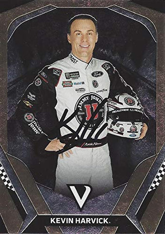 AUTOGRAPHED Kevin Harvick 2018 Panini Victory Lane Racing (#4 Jimmy Johns Team) Monster Cup Series Signed NASCAR Collectible Trading Card with COA