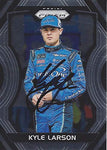 AUTOGRAPHED Kyle Larson 2018 Panini Prizm (#42 Credit One Bank Racing) Monster Cup Series Chrome Signed NASCAR Collectible Trading Card with COA