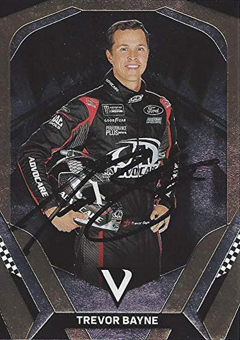 AUTOGRAPHED Trevor Bayne 2018 Panini Victory Lane Racing (#6 Advocare Roush Team) Monster Energy Cup Series Signed NASCAR Collectible Trading Card with COA