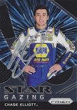 AUTOGRAPHED Chase Elliott 2018 Panini Prizm Racing STAR GAZING (#9 NAPA Auto Parts Team) Hendrick Motorsports Insert Signed Collectible NASCAR Trading Card with COA